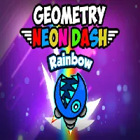 Geometry Neon Dash Rainbow - Unblocked Games 88 - UBG88